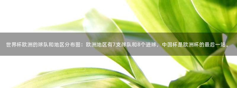 2026世界杯32强对阵图表：世界杯欧洲的球队和地区分布图：欧洲地区有7支球队和8个进球，中国杯是欧洲杯的最后一站。